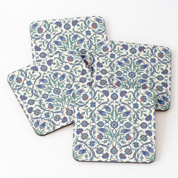 Item preview, Traditional Turkish Iznik Tile Pattern | Ottoman Tulip & Carnation Art designed and sold by Dogandesighn.