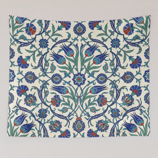 Item preview, Traditional Turkish Iznik Tile Pattern | Ottoman Tulip & Carnation Art designed and sold by Dogandesighn.