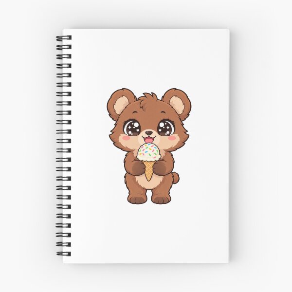 Item preview, Cute Kawaii Bear With Ice Cream designed and sold by Eternalski.