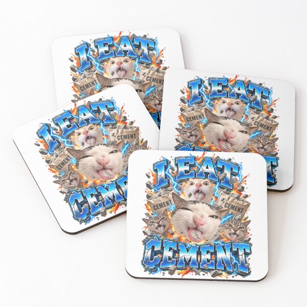 Artikelvorschau, Ich esse Zement – Lustige Katzen-Meme – Explosive Chaosszene entworfen und verkauft von dianadouri.