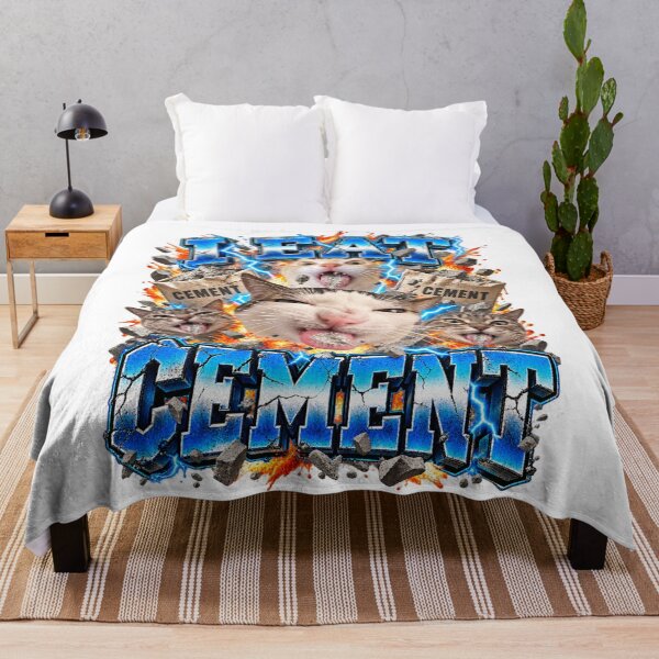 Item preview, I Eat Cement Funny Cats Meme Explosive Chaos Scene designed and sold by dianadouri.