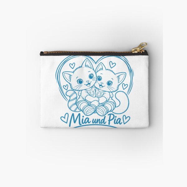 Item preview, HEART IN BLUE No. 1 - From the book series "Mia and Pia - Coloring fun meets cat knowledge - Adventures to color, learn and marvel at". designed and sold by WasserSonneWind.