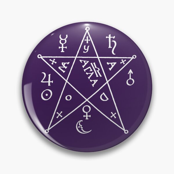 Item preview, The Key of Hell - Pentagram Seal designed and sold by Grove of Things.