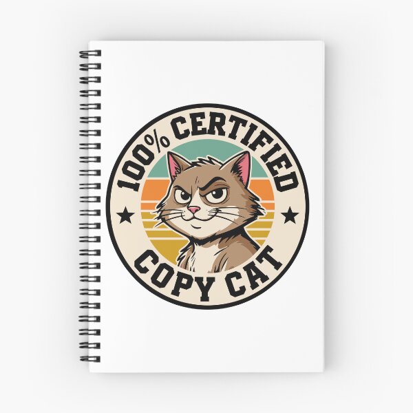 Item preview, 100% Certified Copy Cat Funny Retro Cat Badge Design designed and sold by JPees.