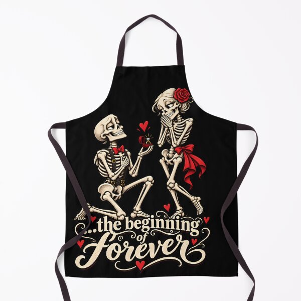 Item preview, Funny Skeleton Couple – The Beginning of Forever designed and sold by Bone & Banter.