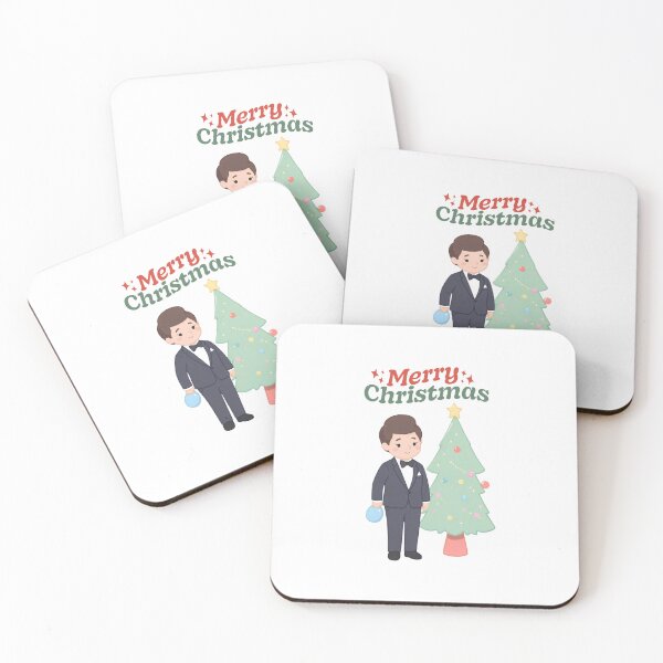 Item preview, Cute Anime Boy Merry Christmas Tree Holiday designed and sold by Inka Moon Design.