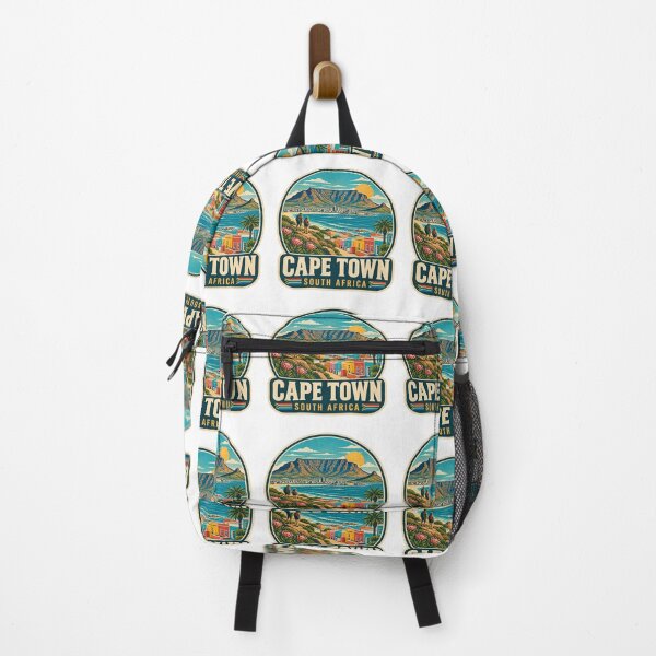 Item preview, Cape Town South Africa Vintage Travel Badge - Table Mountain Art designed and sold by Globalcitytees.