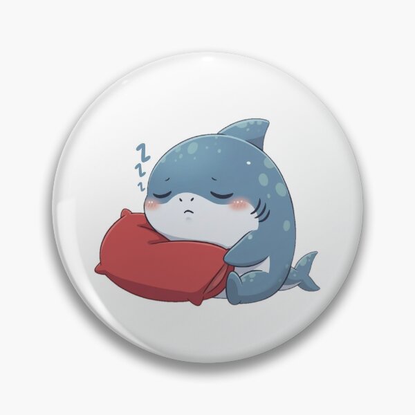 Item preview, Cute Sleepyhead Shark designed and sold by Nature's Chibis.
