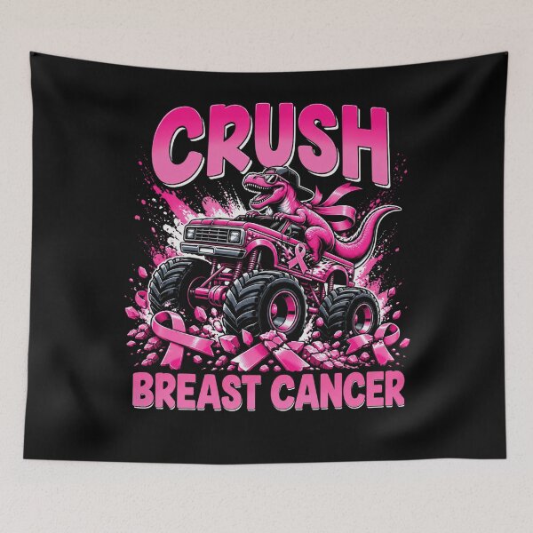 Item preview, Crush Breast Cancer Awareness Fighter Survivor Support designed and sold by FolkGraphics.