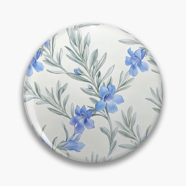 Item preview, Delicate Blue Starflower Meadow designed and sold by Studio BC.