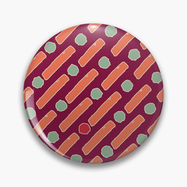 Item preview, Retro Maroon and Orange Diagonal Dash Pattern - Abstract Sage Dots Geometric designed and sold by Caterina@.