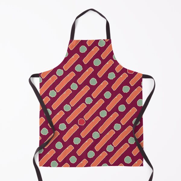 Item preview, Retro Maroon and Orange Diagonal Dash Pattern - Abstract Sage Dots Geometric designed and sold by Caterina@.