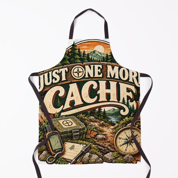 Item preview, Just One More Cache Geocaching Adventure designed and sold by MysticCanvasAi.
