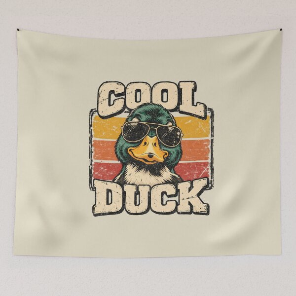 Item preview, Cool Duck – Retro Mallard in Sunglasses designed and sold by AwesomeBeyondLimits.