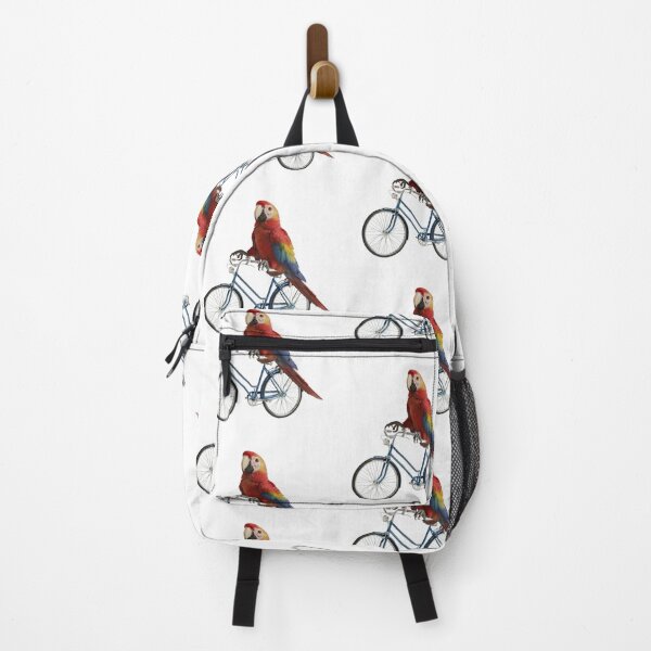 Item preview, Parrot Riding Bicycle Whimsical Art designed and sold by ThePrintArt.