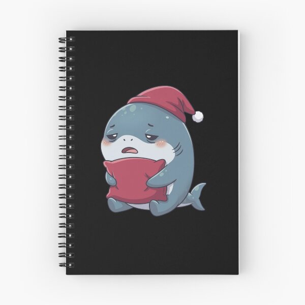 Item preview, Cute Sleepy Nightcap Shark designed and sold by Nature's Chibis.