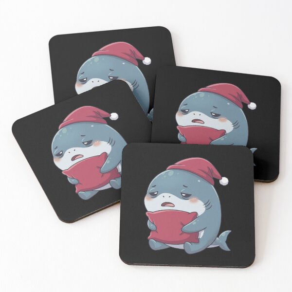 Item preview, Cute Sleepy Nightcap Shark designed and sold by Nature's Chibis.