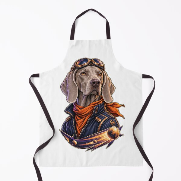 Item preview, Weimaraner Galactic Flight Pilot designed and sold by PlanetPiperArt.