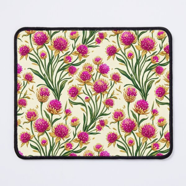 Item preview, Dense Pink Clover & Globe Amaranth designed and sold by Studio BC.