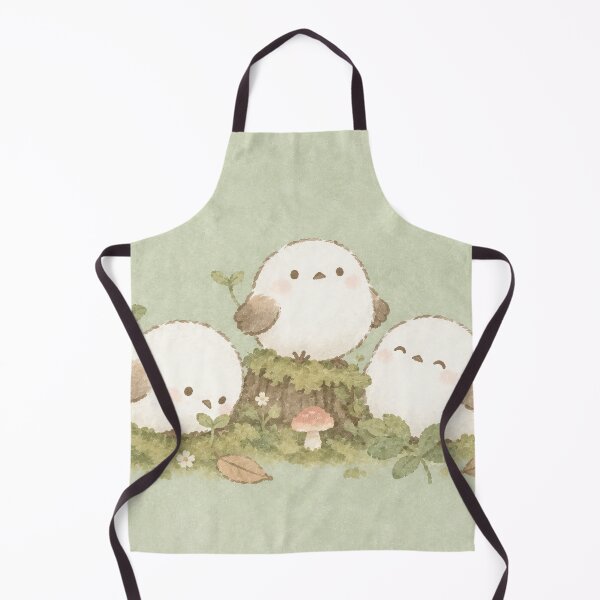 Item preview, Shima Enaga Snow Fairy Bird Trio in a Mossy Mushroom Woodland designed and sold by AshiraCreations.