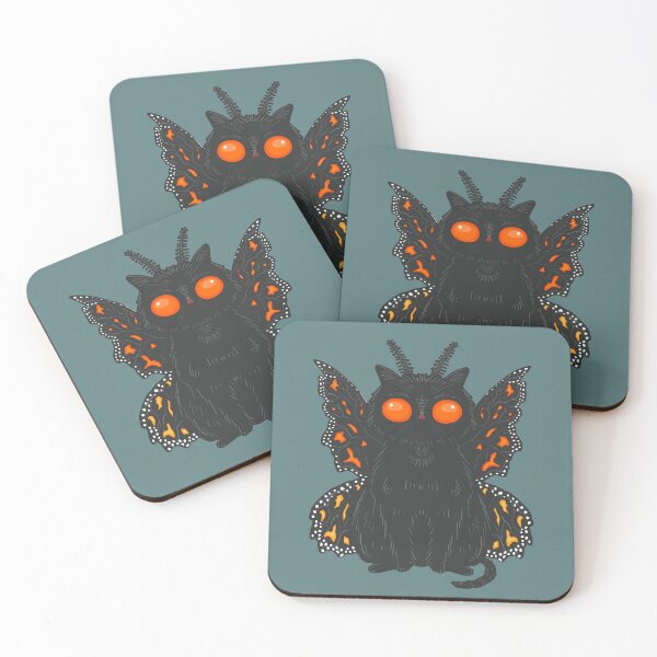 Item preview, Mothman Monarch Cat designed and sold by KilkennyCat Art.
