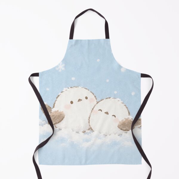 Item preview, Shima Enaga Snow Fairy Birds Cuddling Beneath Falling Snowflakes designed and sold by AshiraCreations.