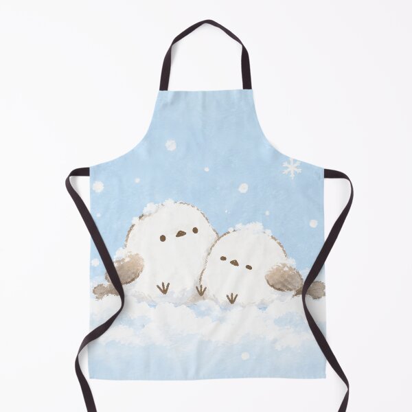 Item preview, Shima Enaga Snow Fairy Bird Pair Snuggling in Winter Snow designed and sold by AshiraCreations.