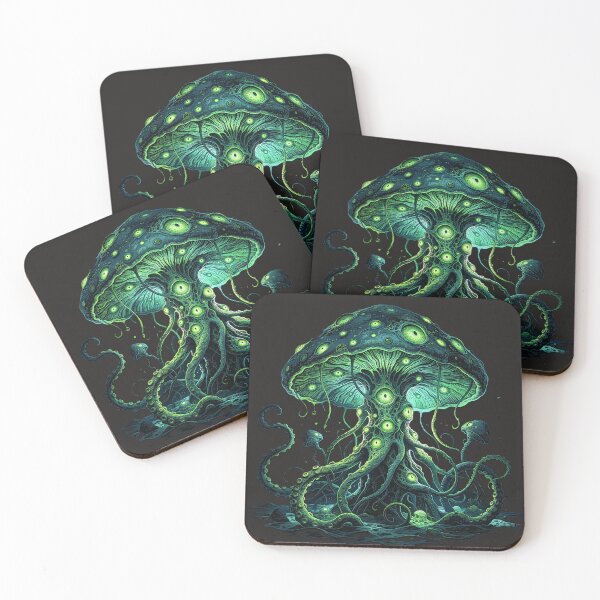 Item preview, Cosmic Horror Tentacle Mushroom Monster Dark Art designed and sold by GodsMonsterss.