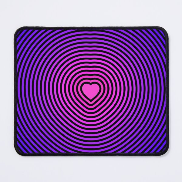 Item preview, Heart & Ripples (Pink to Indigo on Black) designed and sold by JMParadis.