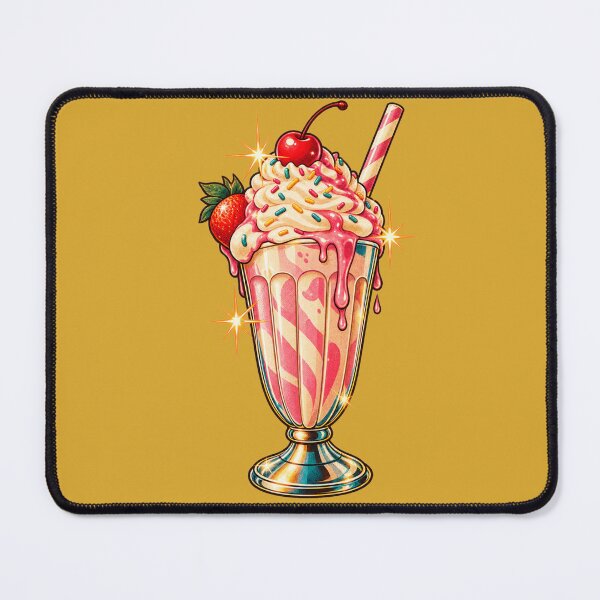 Item preview, Retro 1970s Milkshake Postcard Art – Groovy Vintage Diner Print designed and sold by MagicMakerPh.