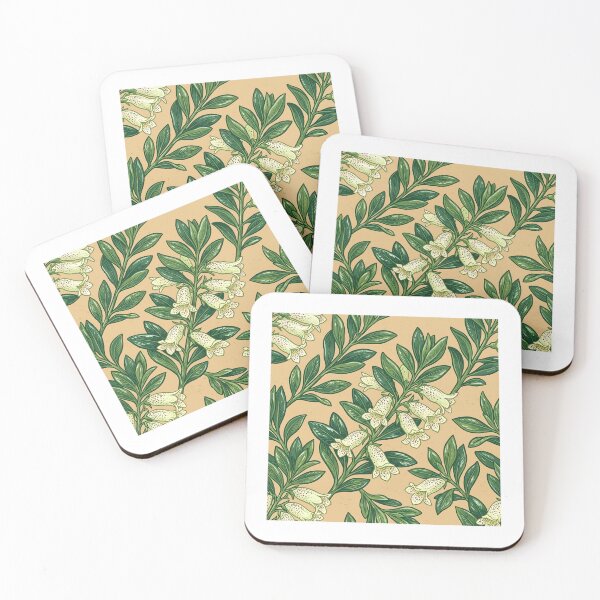 Item preview, White Tubular Bell Flower Botanical designed and sold by Studio BC.