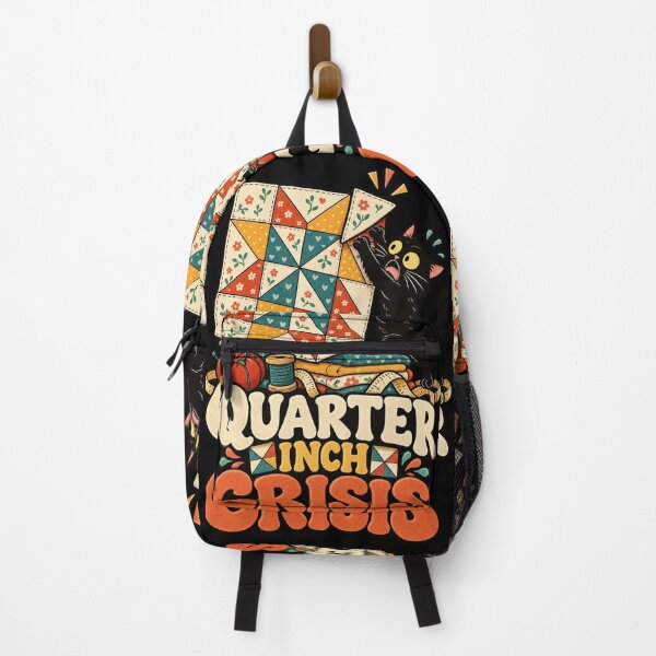 Item preview, Quarter Inch Crisis Funny Quilting Black Cat designed and sold by MOTIFOLK.