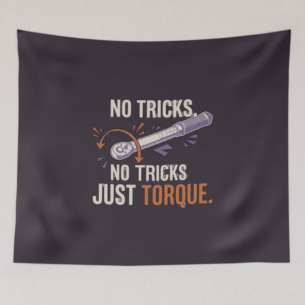 Item preview, No Tricks Just Torque Mechanical Engineer Halloween Humor designed and sold by Amr Darwish Graphic designer.