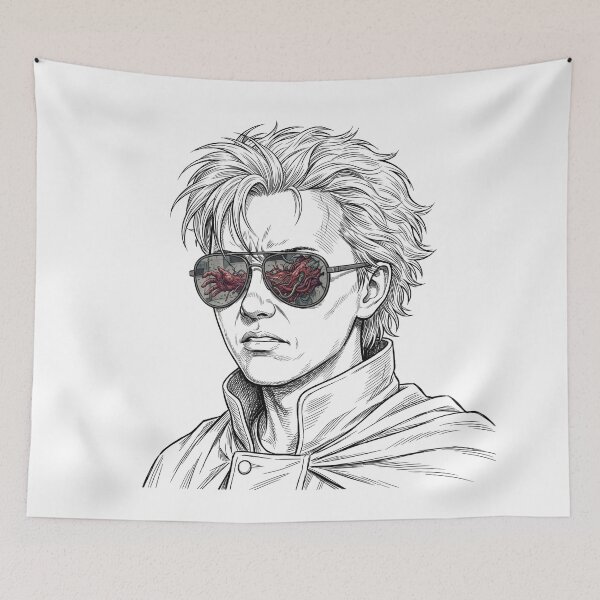 Item preview, Tetsuo Shima — Mutant Flesh Arm Reflected in His Aviator Sunglasses designed and sold by Bad-Decisions-Designs.
