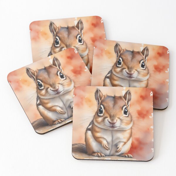 Item preview, Cute Watercolor Chipmunk Portrait designed and sold by Hackl20.