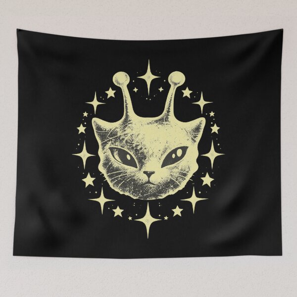 Item preview, Alien Cat Antennae Starry Night Portrait Classic designed and sold by dianadouri.