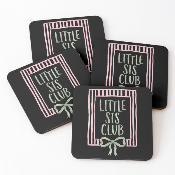 Artikelvorschau, Little Sis Club – Geschenk für kleine Schwestern, Geschwisterliebe, Familiengeschenk entworfen und verkauft von FolkGraphics.