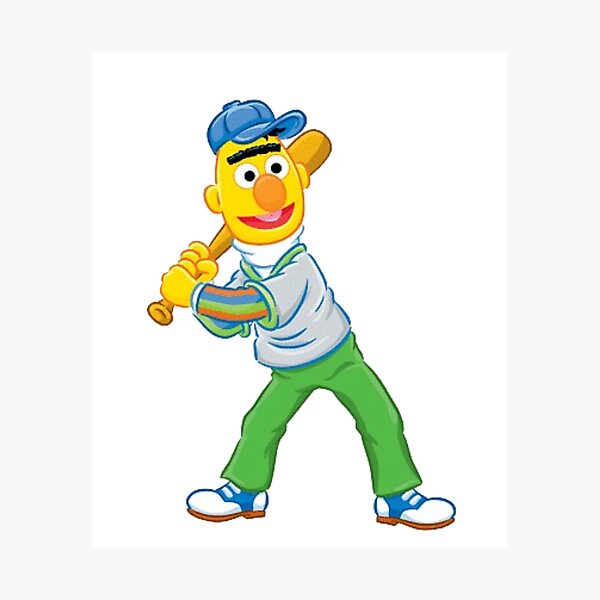 Item preview, Happy Cartoon Baseball Player designed and sold by Dew Drop Designs.