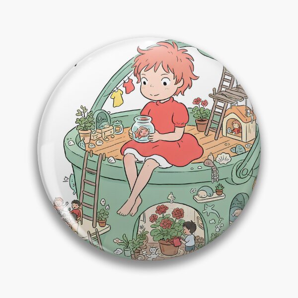 Item preview, Cute kawaii art girl [[kiki's]]-%[ghiblis]%- bucket aways designed and sold by Wholanshop.