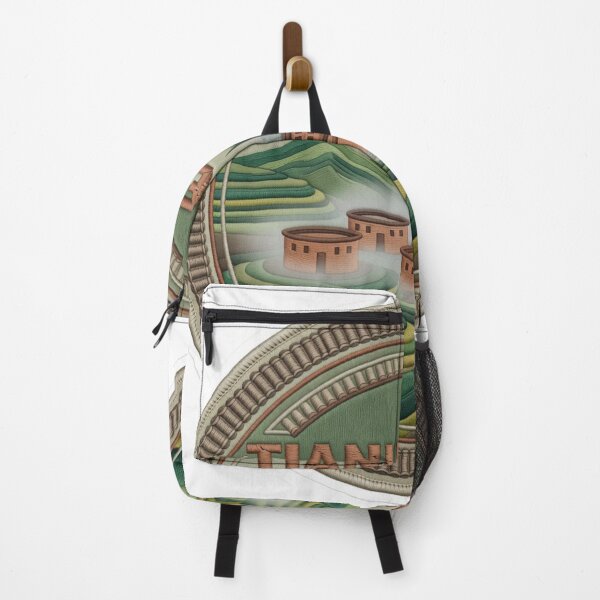 Item preview, Tianluokeng China Fujian Tulou Round Houses Embroidered Patch Sticker designed and sold by Imaginarium of Chaos falcon88 .