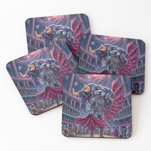 Item preview, Celestial Matador: Astronaut Carrying the Cosmic Bull designed and sold by Rain-Road.