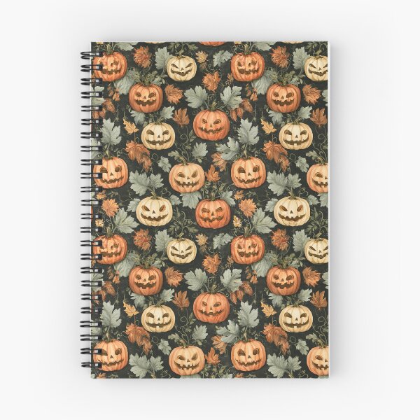 Item preview, Vintage Jack O’Lanterns Pumpkin Halloween Pattern designed and sold by Aelbrn.