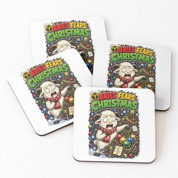 Item preview, Funny Aries Fears Christmas Zodiac Design designed and sold by Zodiac Celestial Art.