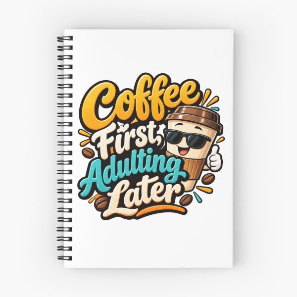 Item preview, Coffee First Adulting Later – Funny Retro Coffee Lover Design designed and sold by HSE1.