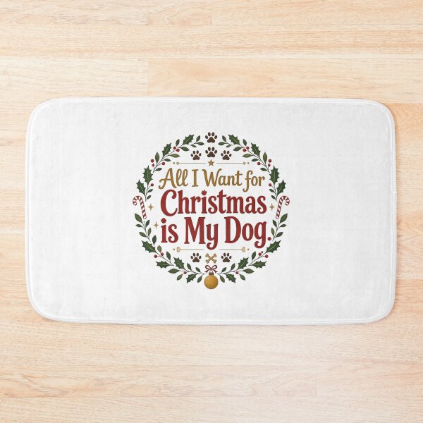 Item preview, All I Want for Christmas is My Dog designed and sold by PawFitt.
