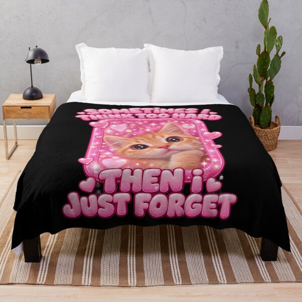 Item preview, Sometimes I Think Too Hard Then I Just Forget Cute Kitten designed and sold by dianadouri.