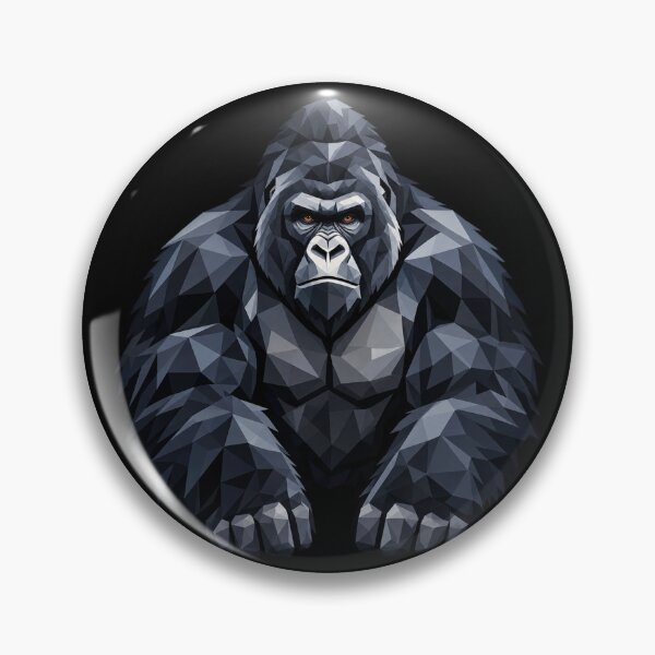 Item preview, Mountain Gorilla Geometric Wildlife Art designed and sold by redsharkuk.