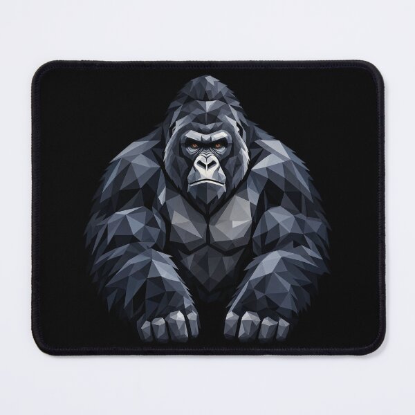 Item preview, Mountain Gorilla Geometric Wildlife Art designed and sold by redsharkuk.