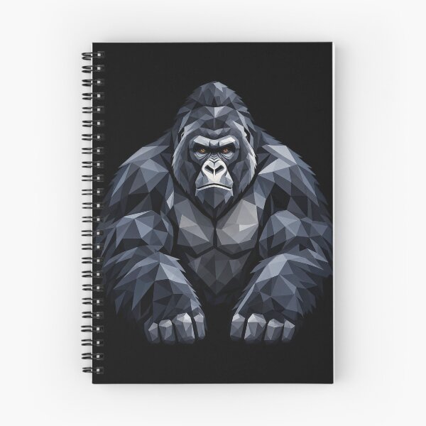 Item preview, Mountain Gorilla Geometric Wildlife Art designed and sold by redsharkuk.