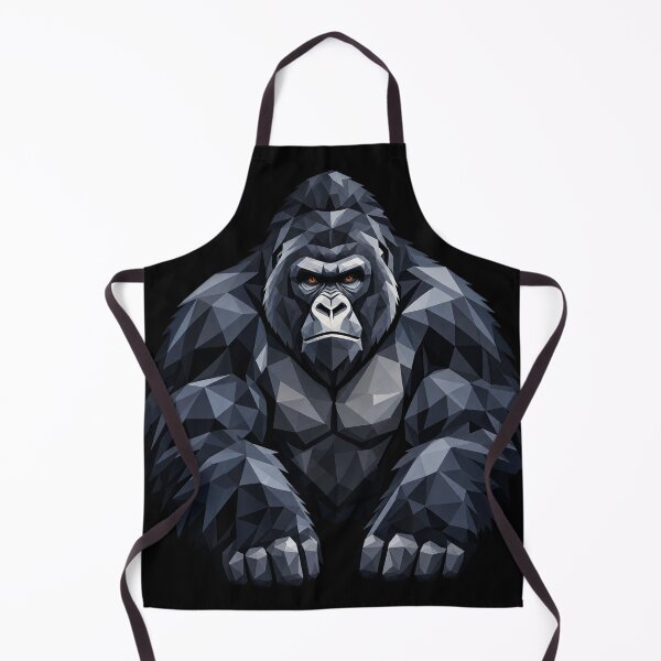 Item preview, Mountain Gorilla Geometric Wildlife Art designed and sold by redsharkuk.